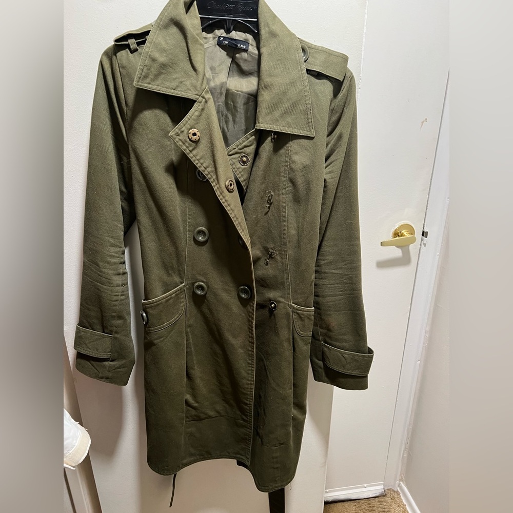 Forever21 Military Utility Style Trench Coat with belt and pockets